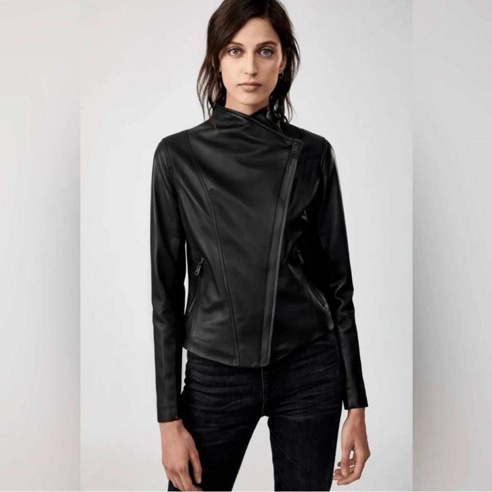 Mackage Women's Black Leather Jacket